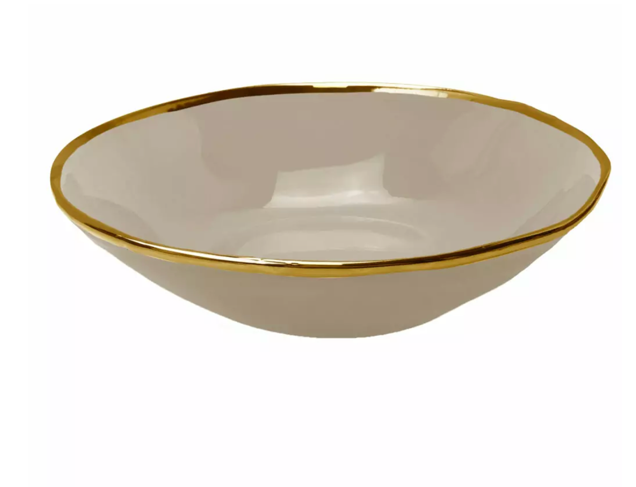 ENSALADERA ARCUCCI MATERIA ORO Ø32 CM - Barro